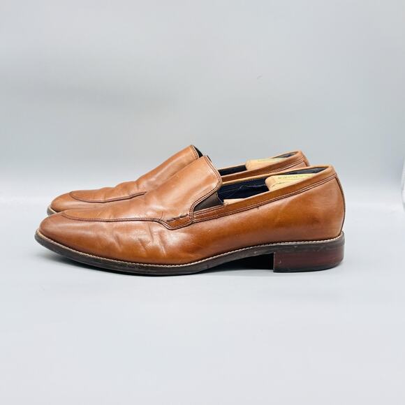 Cole Haan Shoes Mens 12 Brown Leather Loafers Slip On Dress Apron Toe Classic main image 9